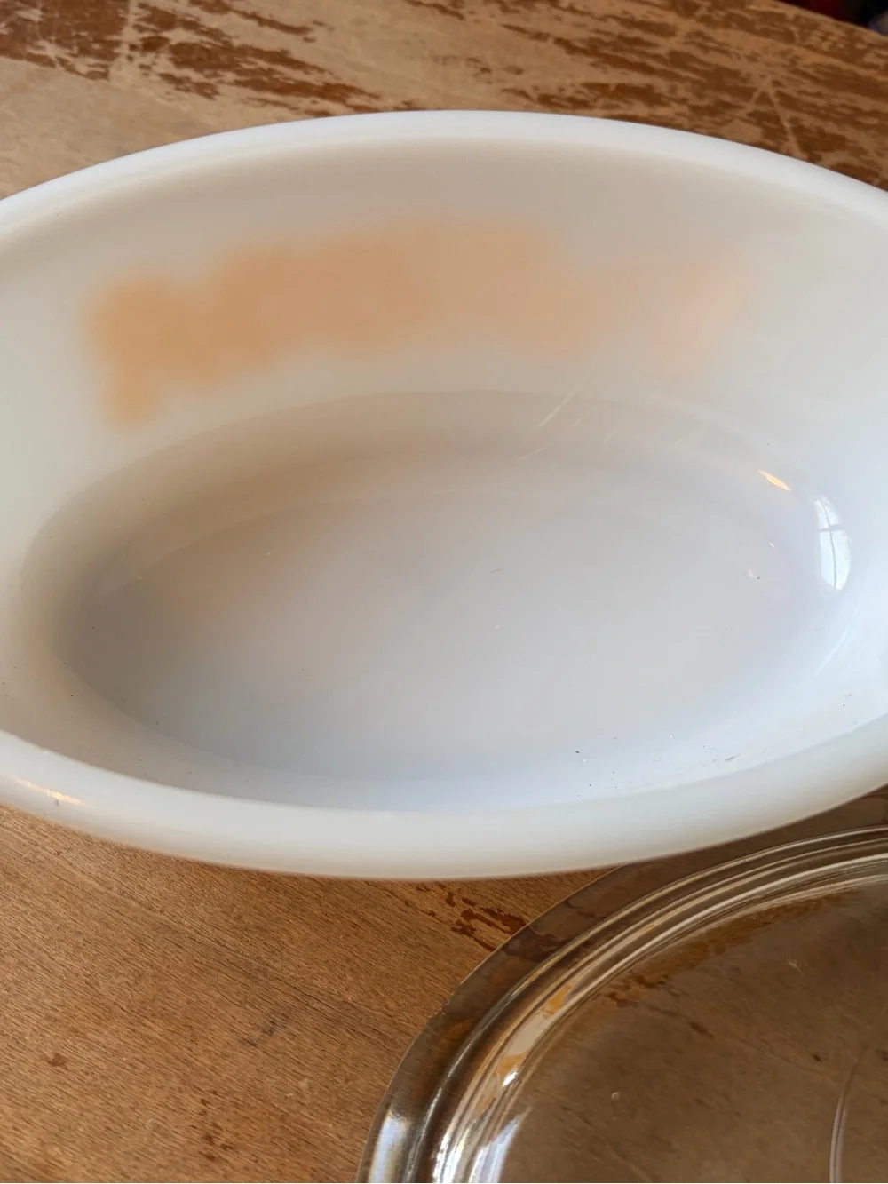Vintage Glasbake Milk Glass Casserole Orange Daisy Floral Glass Lid